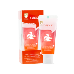 YIBEILE Детская зубная паста с тройным экстрактом фруктов 80г